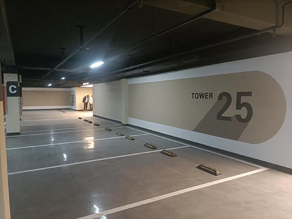 南京車位標線面積可以怎么算？每個停車位的面積按35平方米計算
